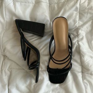 Strappy Mule heels